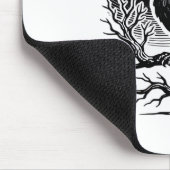 Crow F-Caw-F Gothic Humor Funny Mousepad (Ecke)