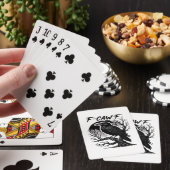 Crow F-Caw-F Gothic Humor Funny Spielkarten (In Situ)