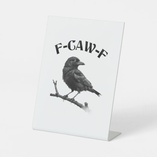 Crow F-CAW-F Halloween Sockelschild (Vorderseite)