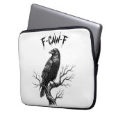 Crow - F-Caw-F Laptopschutzhülle (Vorderseite Links)
