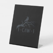 Crow F-Caw-F Retro Crow Sockelschild (Vorderseite)