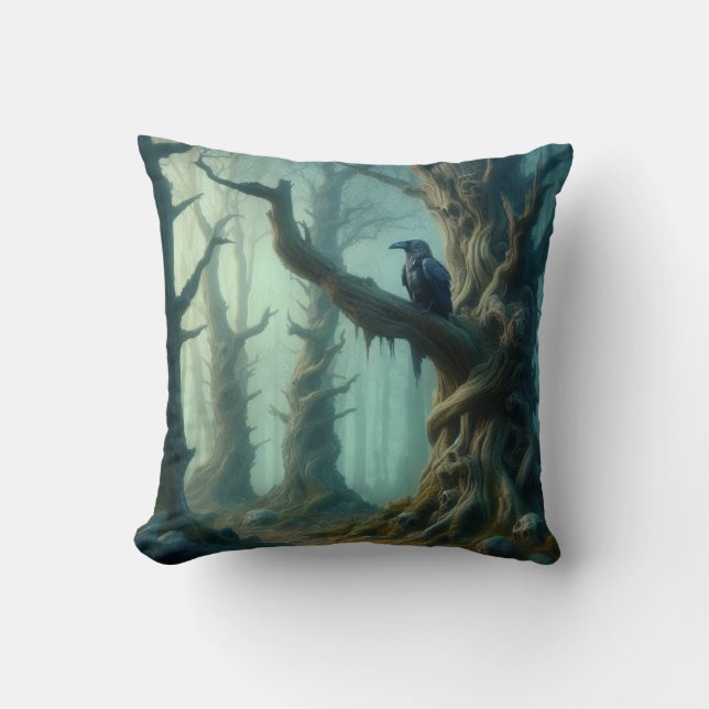 Crow Forest Kissen (Vorderseite)