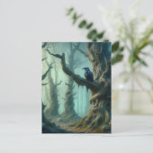 Crow Forest Postkarte (Stehend Vorderseite)