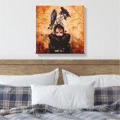 Crow-Frau in der Moderne Leinwanddruck (Insitu (Schlafzimmer))