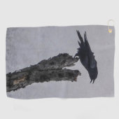 Crow Golfhandtuch (Horizontal)