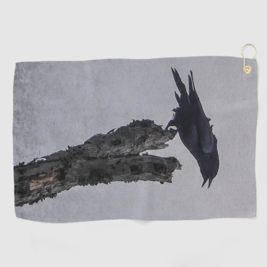 Crow Golfhandtuch (Horizontal)
