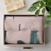 Crow Gothic Beige Green Art Decoupage Seidenpapier (Geschenk)