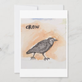 Crow Greeting Card Einladung