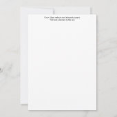 Crow Greeting Card Einladung (Rückseite)