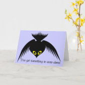 Crow-Grußkarte Karte (Gelbe Blume)