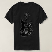 Crow Guitar T-Shirt (Design vorne)