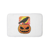 Crow Halloween Bird Watcher-Geschenk Badematte (Vorderseite)