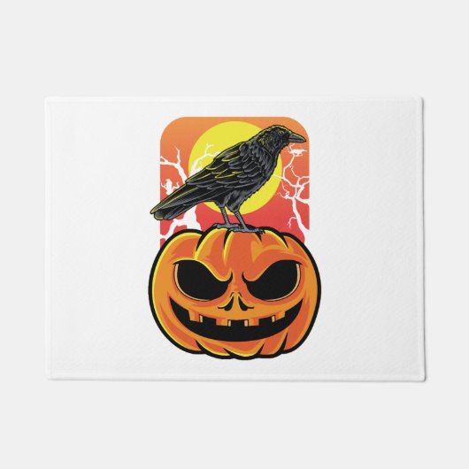 Crow Halloween Bird Watcher-Geschenk Fußmatte (Vorderseite)
