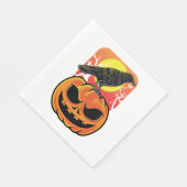 Crow Halloween Bird Watcher-Geschenk Serviette (Ecke)