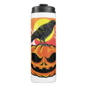 Crow Halloween Bird Watcher-Geschenk Thermosbecher (Vorderseite)