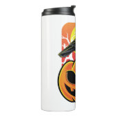 Crow Halloween Bird Watcher-Geschenk Thermosbecher (Nach links gedreht)