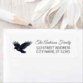 Crow Halloween-Rücksendeadresse (Insitu)