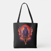 Crow Halloween Tote Bag Tasche (Rückseite)