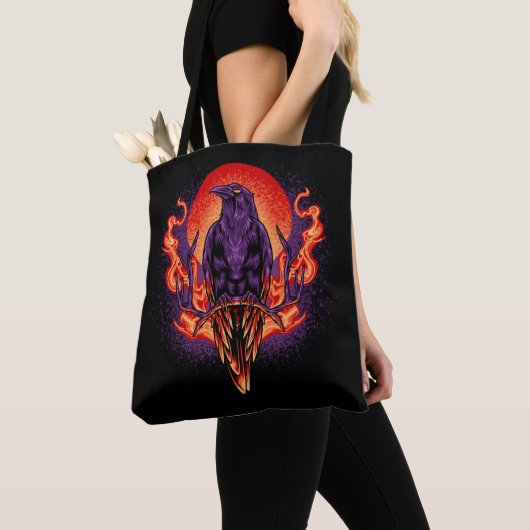 Crow Halloween Tote Bag Tasche (Von Nahem)