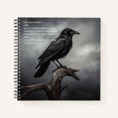 Crow Hardcover Notizblock (Vorderseite)