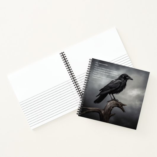 Crow Hardcover Notizblock (Innenseite)