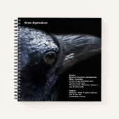 Crow Hardcover Notizblock (Vorderseite)