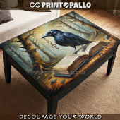 Crow has the key (to fantasy world!) - Decoupage Geschenkpapier Set