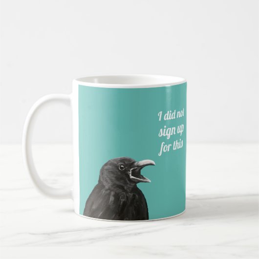 Crow hat keine Coffee Tasse abonniert (Links)