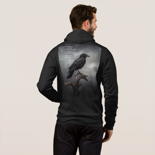 Crow Hoodie (Schwarz voll)