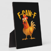 Crow Humor F-Caw-F Gothic Funny Retro Cool Fotoplatte (Seite)