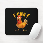 Crow Humor F-Caw-F Gothic Funny Retro Cool Mousepad (Mit Mouse)