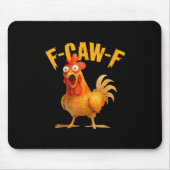 Crow Humor F-Caw-F Gothic Funny Retro Cool Mousepad (Vorne)