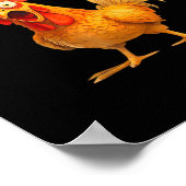 Crow Humor F-Caw-F Gothic Funny Retro Cool Poster (Ecke)