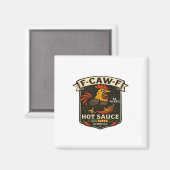 Crow Humor Funny Gothic F-Caw-F Magnet (Vorderseite/Rückseite)