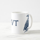 Crow Illustration-Tasse Kaffeetasse (VorderseiteRechts)