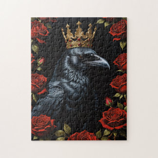 Crow in A Gold Crown Ruby-Rote Rosen Puzzle