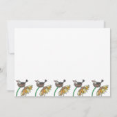 Crow in Nest mit Pumpkins Fall Neue Adresse Ankündigung (Rückseite)