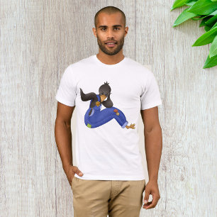 Crow in Overalls Mens T - Shirt