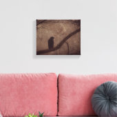 Crow in Tree Leinwanddruck (Insitu (Wohnzimmer))