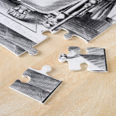 Crow in Vintager Badewanne Puzzle (Seite)