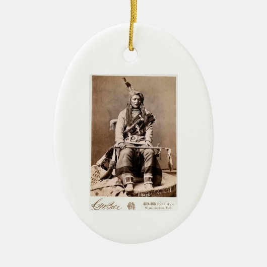 Crow Indian 1880 Keramik Ornament (Vorne)