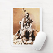 Crow indian, 1880. mousepad (Mit Mouse)