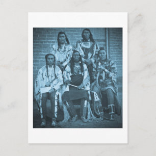 Crow-Indianerhäuptlinge 1879 Postkarte