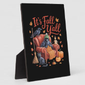 Crow It's Fall Y'all Pumpkins Herbst Hallowee Fotoplatte (Seite)