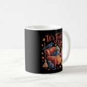 Crow It's Fall Y'all Pumpkins Herbst Hallowee Kaffeetasse (VorderseiteRechts)