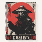 Crow | Japanisch Inspiriert Folklore Notizblock (Vorderseite)