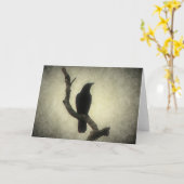 Crow Karte (Gelbe Blume)