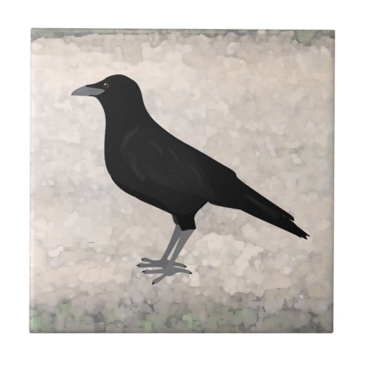 Crow Keramik Tile essen Fliese (Vorderseite)