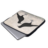 Crow Laptop Sleeve essen (Vorne Knopf)