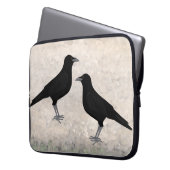 Crow Laptop Sleeve essen (Vorderseite Links)